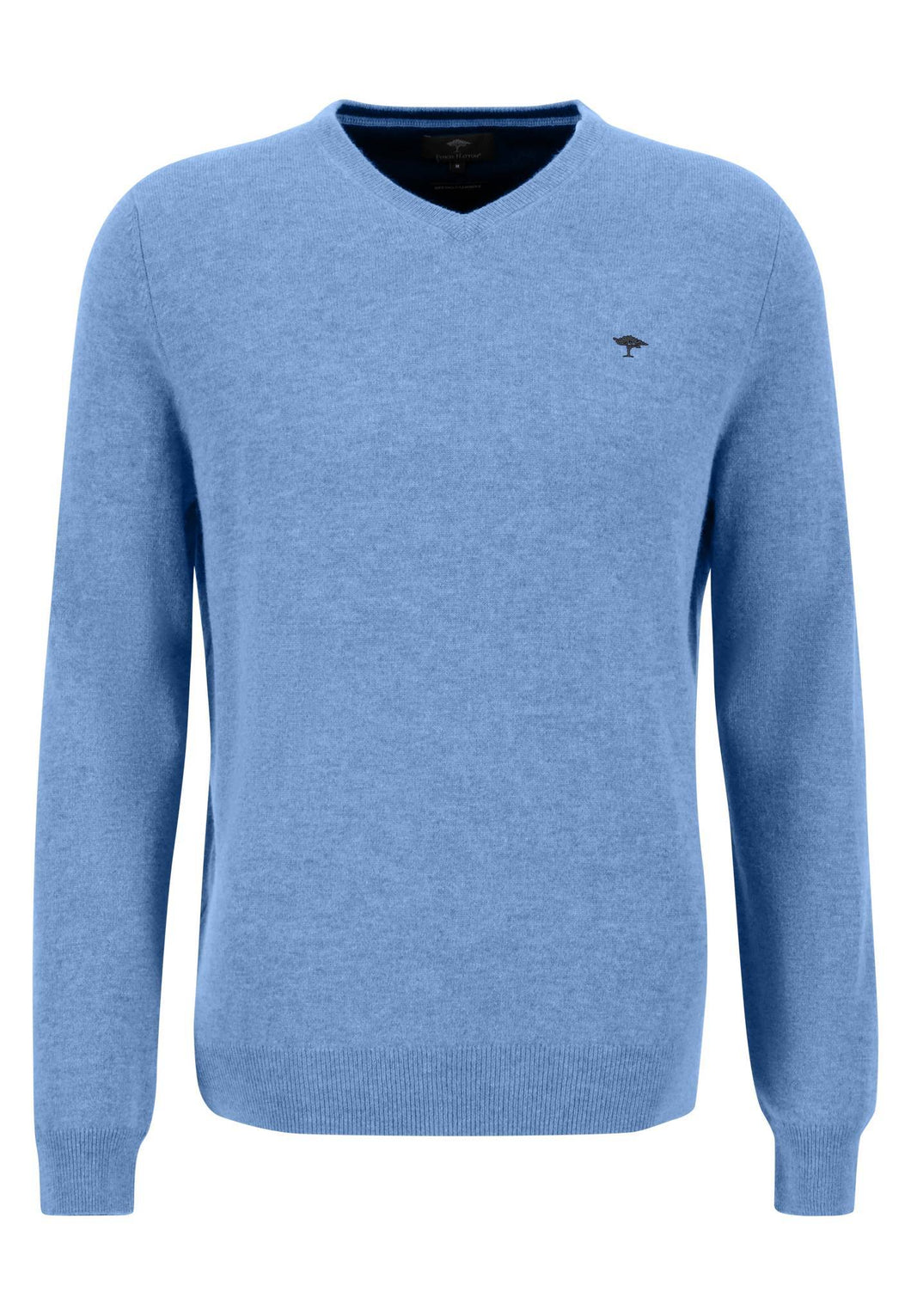 New Fynch Hatton Cashmere/Merino Sky V Neck Sweater