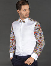 Load image into Gallery viewer, New Claudio Lugli Abstract Dinner Shirt Shirt
