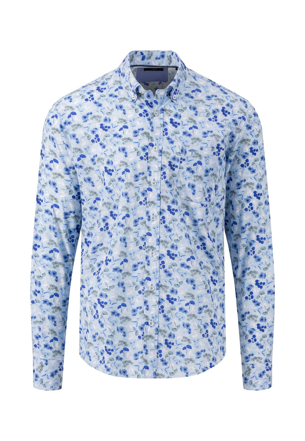 New Fynch Hatton Flower Print Long Sleeve Shirt