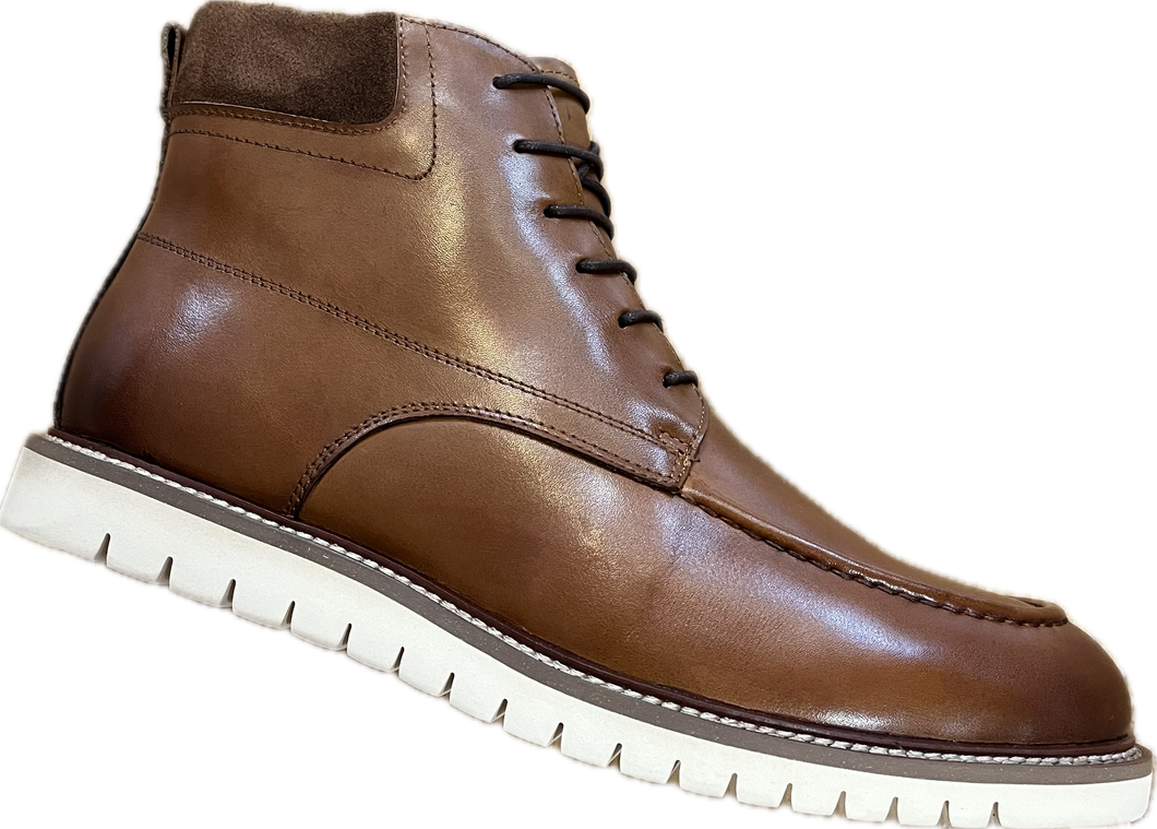 New Sergio Duletti Brown Zip Up Boot