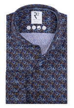 Load image into Gallery viewer, New R2 Amsterdam Navy Chain Link Pattern Shirt
