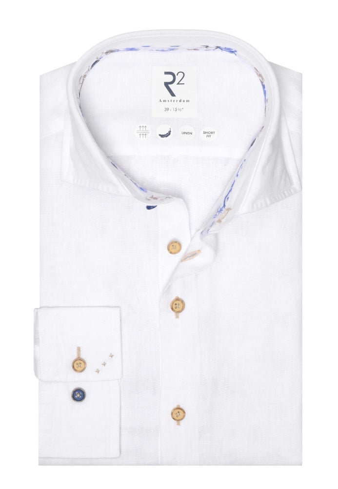 New R2 Amsterdam White Linen Shirt