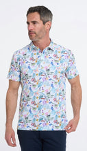 Load image into Gallery viewer, New R2 Amsterdam White Car Print Polo Shirt
