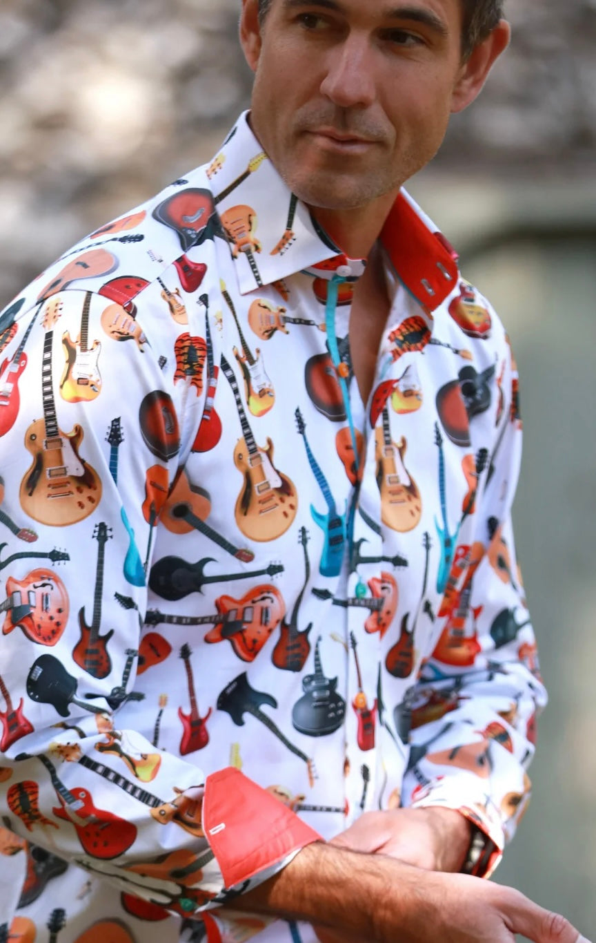 New Claudio Lugli Large Guitar Shirt