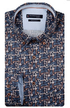 Load image into Gallery viewer, New Giordano long sleeve gothic key print shirt
