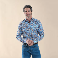 Load image into Gallery viewer, New R2 Amsterdam MultiColour Paisley Feather Print Shirt
