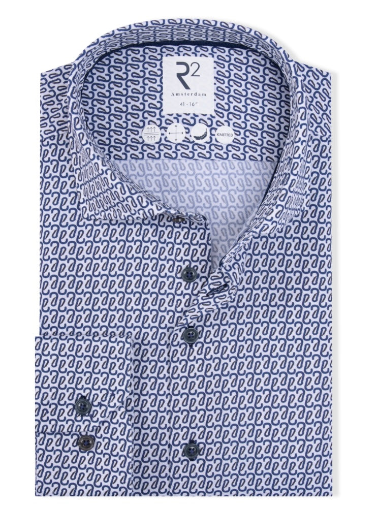 New R2 Amsterdam Paperclip Pattern Shirt