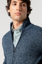 Load image into Gallery viewer, New Dario Beltran Blue 1/4 Zip Neck Knitwear

