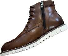 Load image into Gallery viewer, New Sergio Duletti Brown Zip Up Boot
