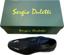 Load image into Gallery viewer, Sergio Duletti Navy Two Tone Shoe
