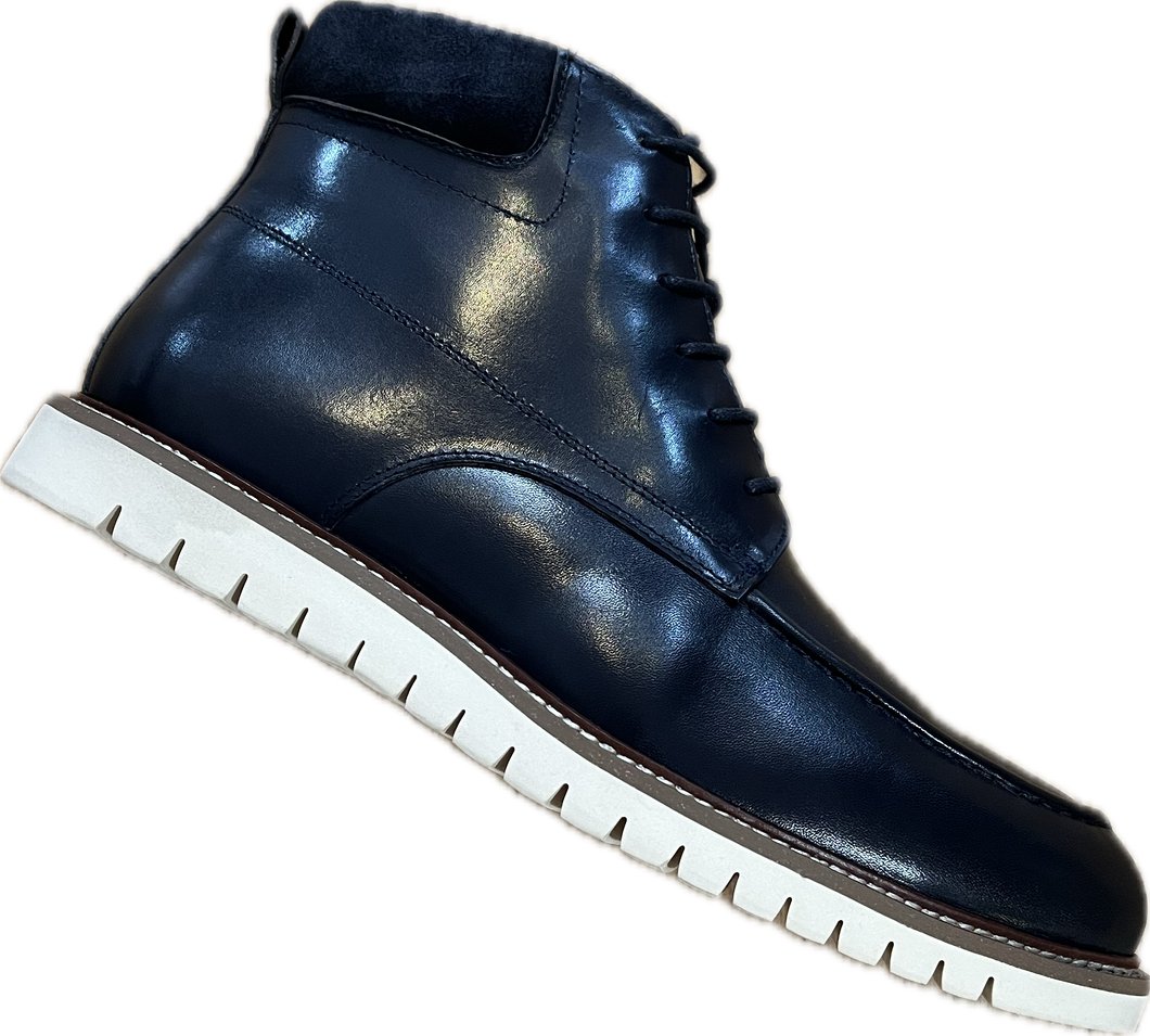 New Sergio Duletti Navy Zip Up Boot