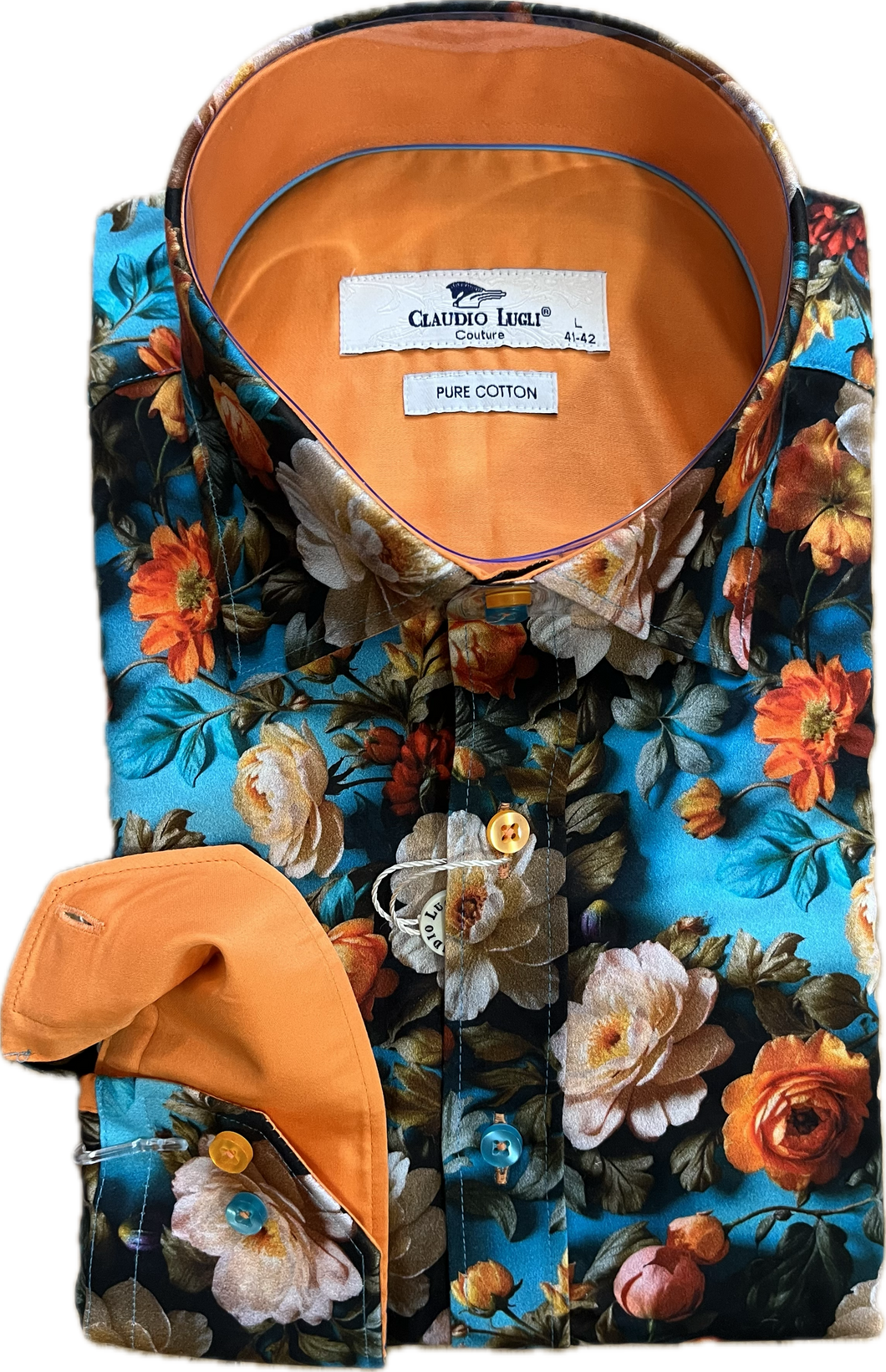 New Claudio Lugli Winter Flowers Shirt