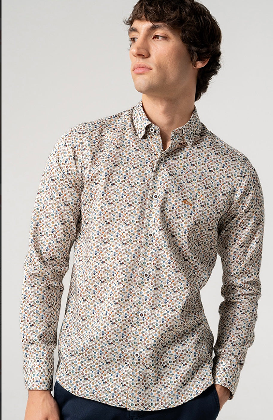 New Season Dario Beltran Autumn Print Long Sleeve Shirt
