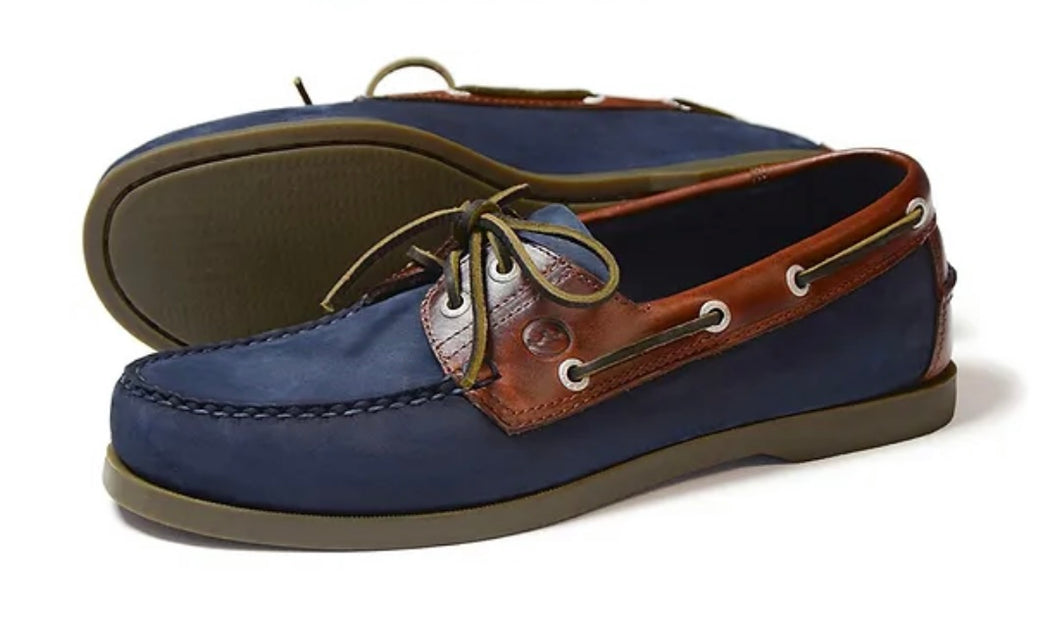 Orca Bay Lace Up Navy/Tan Boat Shoe