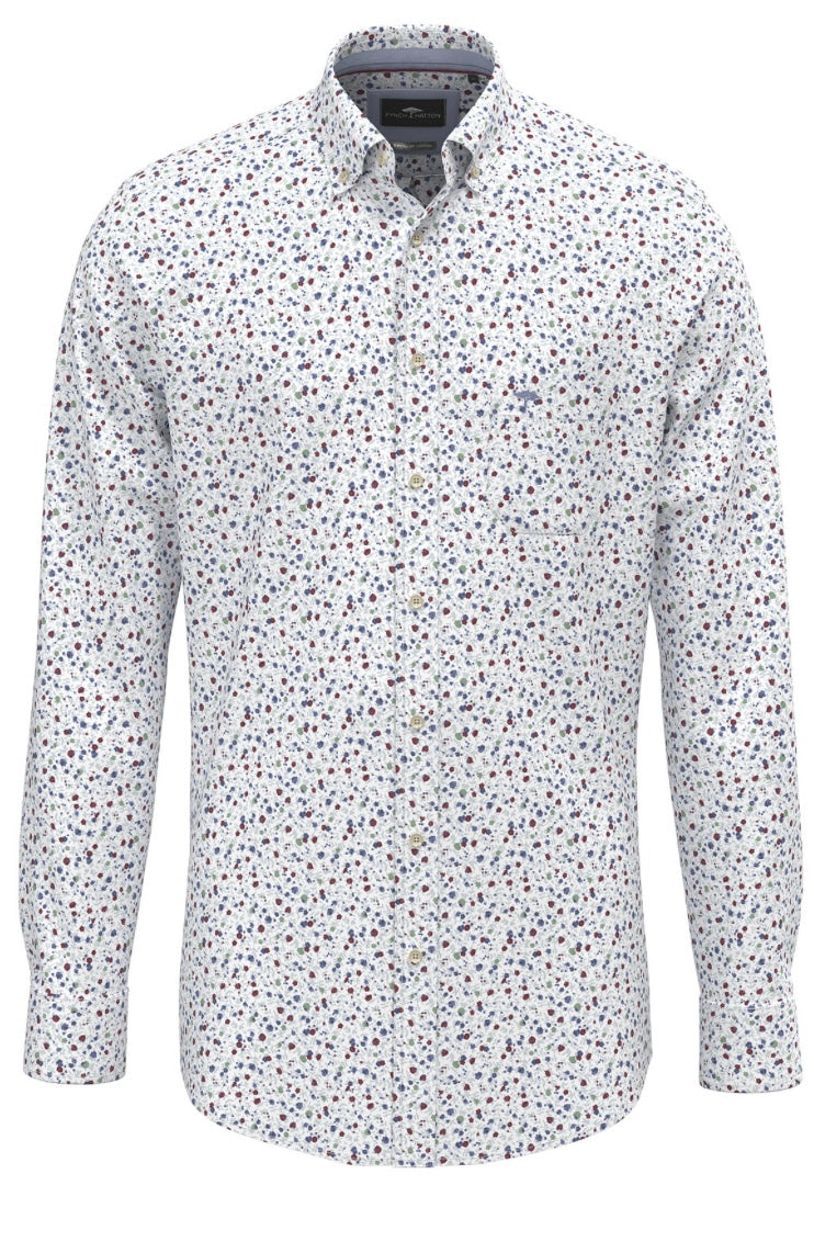 New Season Fynch Hatton Berry Print Long Sleeve Shirt