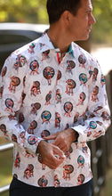 Load image into Gallery viewer, New Claudio Lugli White Dartboard Shirt
