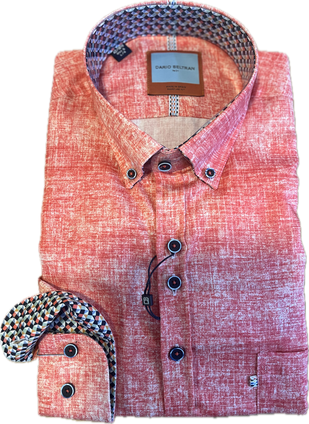 New Dario Beltran Pink Long Sleeve Shirt