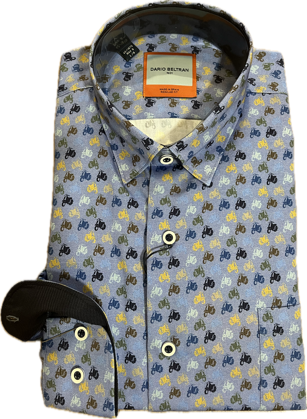 New Season Dario Beltran Vespa Print Long Sleeve Shirt
