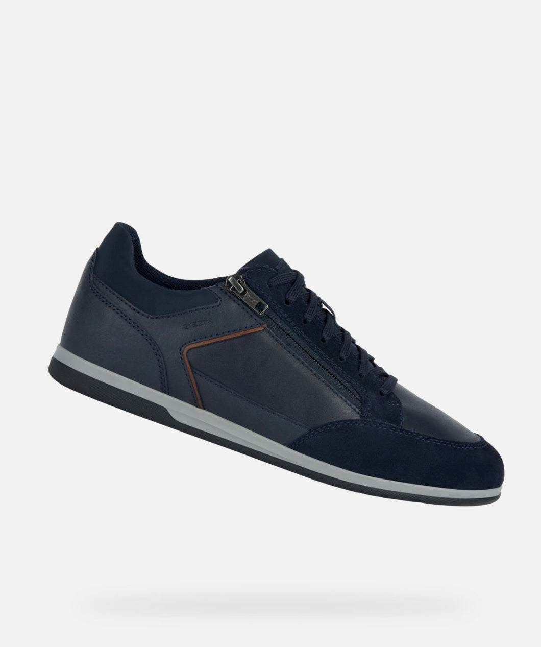 New Geox Navy Zip Up Sneaker