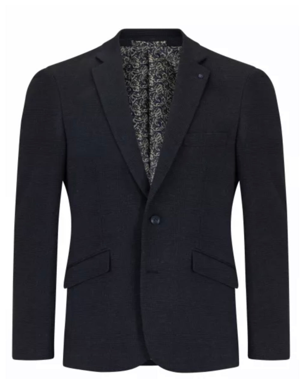 DG's Navy Wool Check Jacket