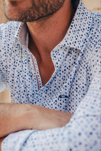 Load image into Gallery viewer, New Season Dario Beltran Fly Blue Print Long Sleeve Shirt
